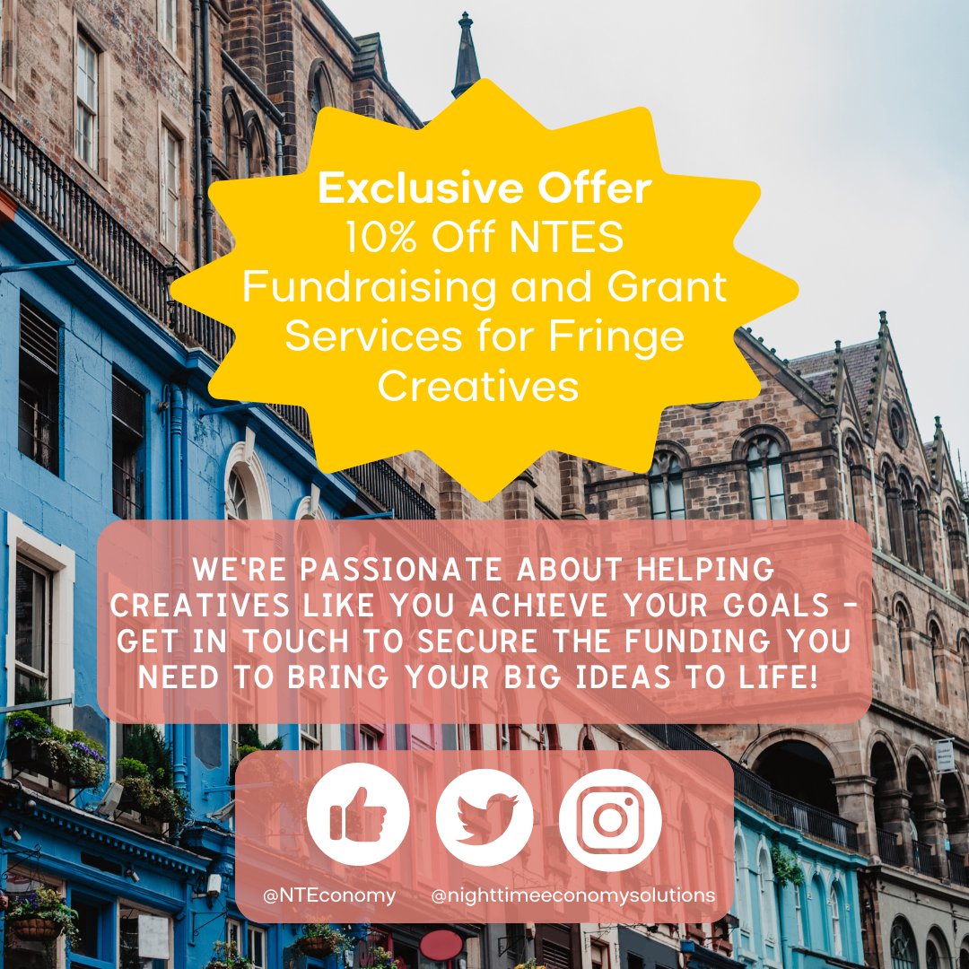 🎭🎟️  Fringe Creatives, are you ready to bring your project to life? Get 10% OFF NTES Fundraising &amp; Grant Services, exclusive Fringe creatives!

💡 From grant writing to full strategies—we’ve got you covered.

Let’s secure the funding you need! 🔗 shorturl.at/Di0qb