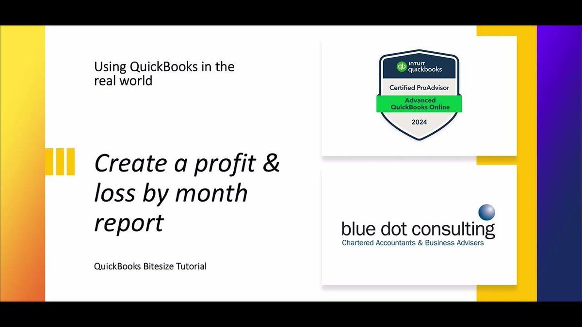 bluedotmichael's tweet photo. How to create and share a month-by-month P&amp;L in #QuickBooks.

Once it’s created you can use it for any time period you like.

https://t.co/v9413G8O5D

#QuickBooks #P&amp;L #betterbookkeeping https://t.co/yMqzRMjYEH