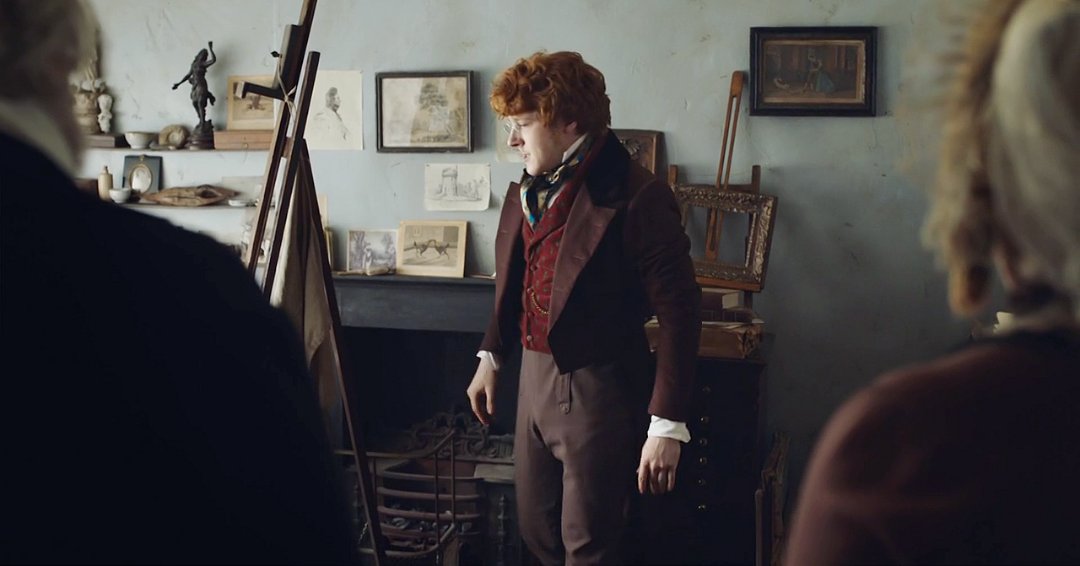 adnagsfans's tweet photo. I really love the costumes in #ToWalkInvisible! The colors of Branwell's costume here are beautiful. Brings out that red hair too! #AdamNagaitis https://t.co/w5WGrbe6yR