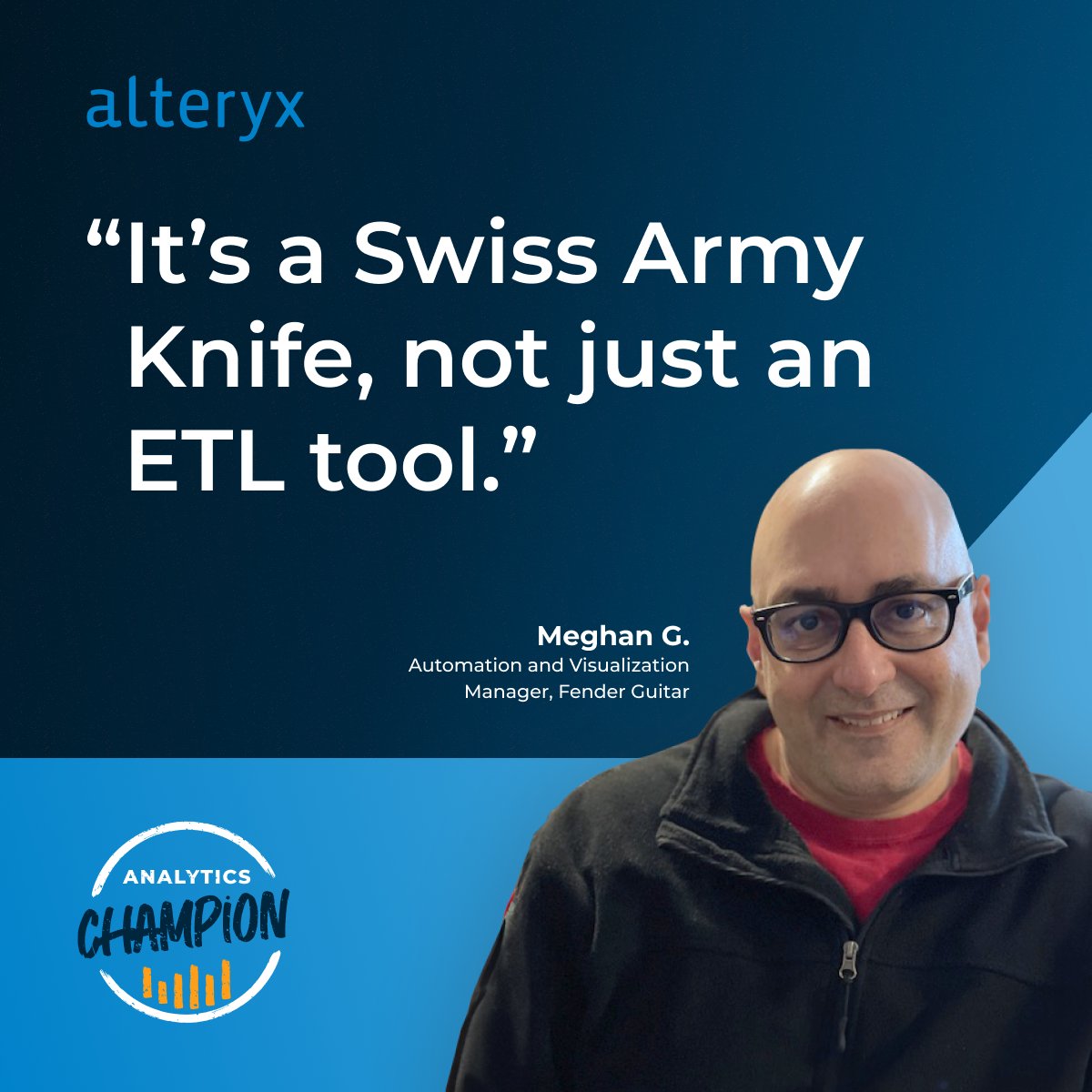alteryx's tweet photo. Are you an #AnalyticsChampion looking to modernize your org’s #DataStack?

Empower your team with accessible, #DataDriven decisions.

Get our comprehensive guide—The Analytics Champion’s Guide to Modernizing the Data Stack—to accelerate your journey: https://t.co/3BbgMnNQUb 👈 https://t.co/NqMLehDnvj