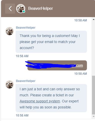 klopeks's tweet image. The @dbeaver_news  chatbot gives up before you can even ask it a question.