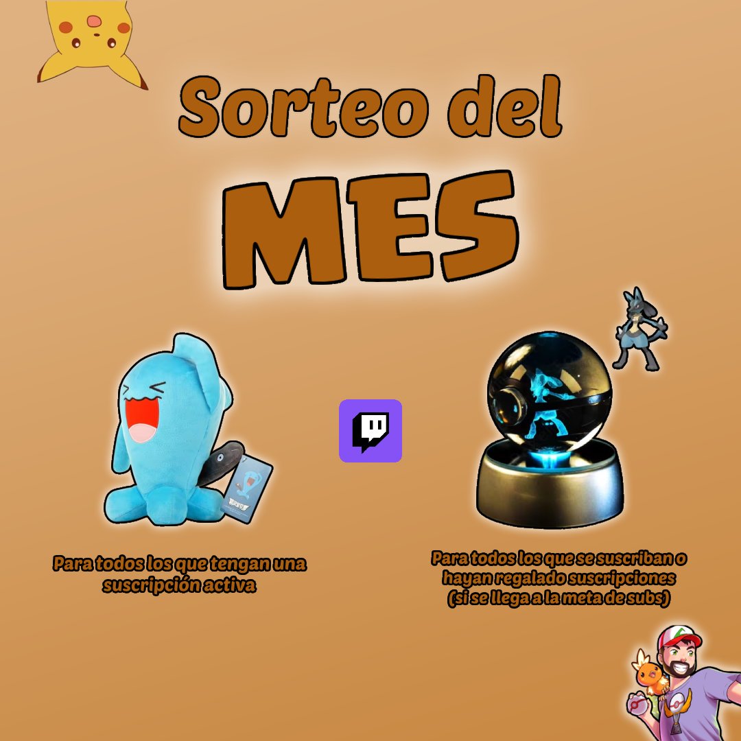🟡SORTEITO🟡

Aprovechamos la vuelta a los streams para recompensar a todos aquellos que siguen apoyandome pese a mis hiatus❤️

(Pal mes siguiente el banner estara mas currado 😂)