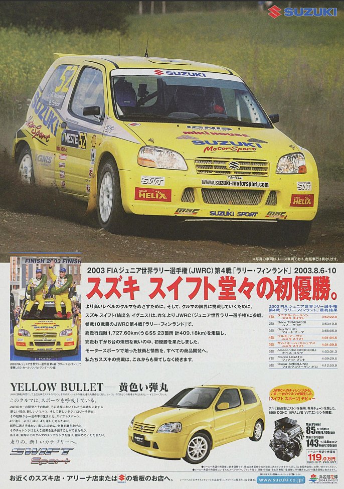 2003 FIAジュニア世界ラリー選手権(JWRC) 第4戦「ラリー・フィンランド