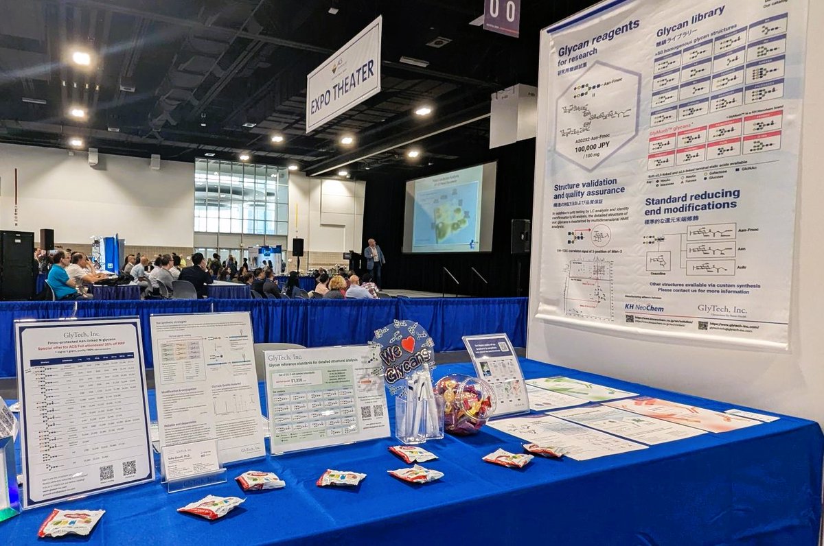 We're in Denver! Looking forward to this second day of the #ACSFall2024 Expo. We're at booth 1912 showcasing our glycocscience-related products and research support services.