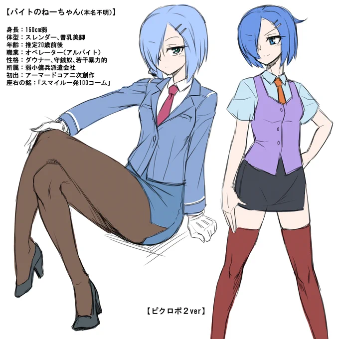 #お前が描いた創作女子を見せろ大昔のピクロボとかピクファンとか 