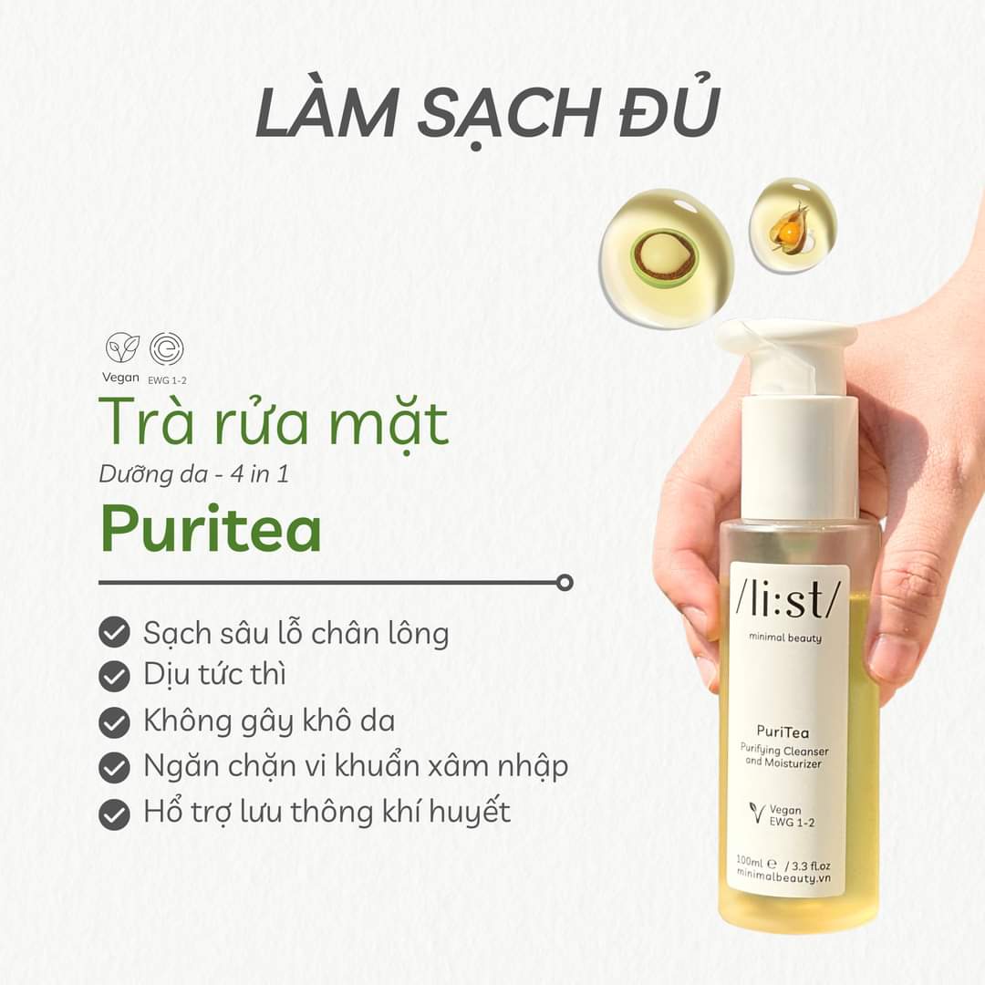 UyenLe811926's tweet photo. Với mình, cặp đôi hoàn hảo trong việc làm sạch và dưỡng da đó là: "em" trà rửa mặt dưỡng da đa năng PuriTea và "em" serum SereniTea nhà /li:st/.
#chamdatoigian
#vegan #myphamthiennhien #myphammebau
#serum #serenitea
#minimalbeauty #puritea #dauruamat #dautaytrang https://t.co/WTtKOy6mzk