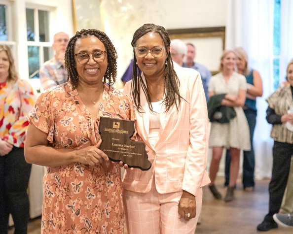 Congratulations to Loretta Barber of
<a href="/BankofZachary/">Bank of Zachary</a>
on receiving an LBA Service Award for serving the banking industry for 48 years! ow.ly/2AIs50SMLAr