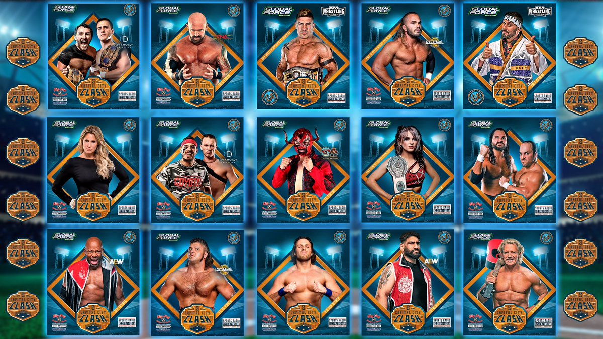 ShoesBaseball's tweet photo. Get ready to rumble! 🤼♂️🔥 Meet 15 of the fiercest pro wrestlers stepping into the ring at Capital City Clash on September 21st. With only a few Golden Circle front row seats left, this is your chance to see the action up close! 🎟️ #ccclash
https://t.co/8fxB3KiN2H https://t.co/fg0vhYqgw9