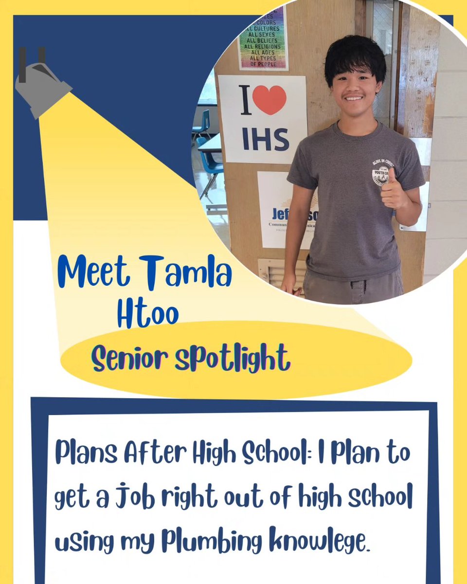 Shout to our Build Academy Senior spotlight students! These students show the R.A.I.D.E.R. way daily and demonstrate school spirit! 

Congratulations Tamla Htoo! 🥳🥳