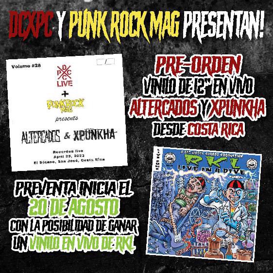 Preorders are open for our 2nd international release! 

dcxpclive.com/store/p/dcxpc-…
#punkvinyl #punkmusic #newpunk #punknews #punkcommunity #punkcollection #diypunk #spanishpunk #hispanicpunk #dcxpclive #punkrockmag #altercados #xpunkha
