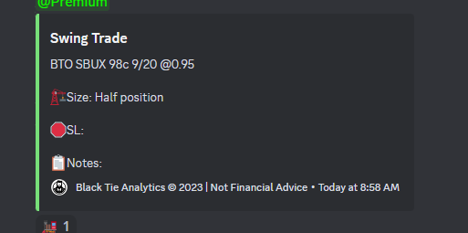 Chew_Trades's tweet photo. $SBUX Took 94c 8/23 and 98c 9/20

94c +50% currently

98c +25% currently

Recap of entry:
Retest of hourly support
Bounce off demand and opening FVG
LTF trendline breakout

HTF Targets 95.3 and 98 https://t.co/RFvdegp8BU