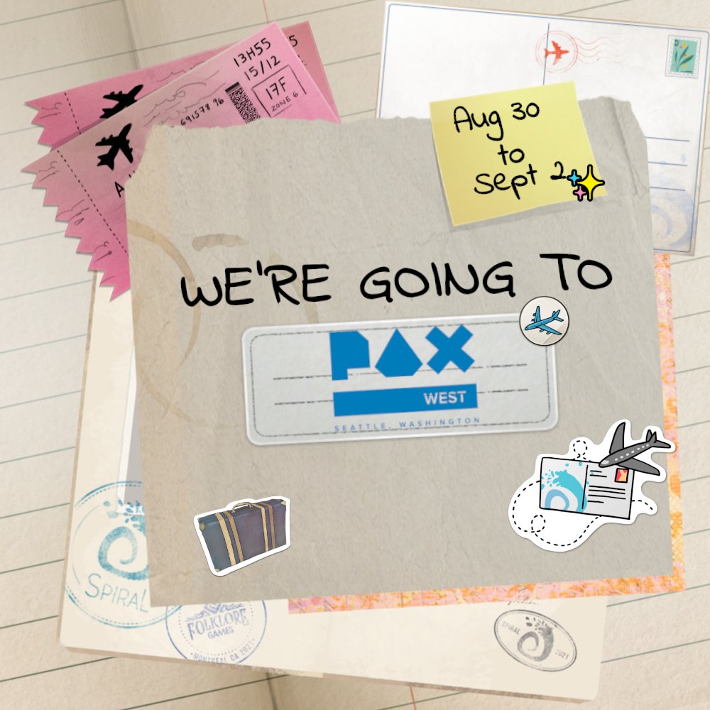 Folklore_games's tweet image. 🛫WE'RE GOING TO PAX WEST!!🛫  The team will be on the plane down to Seattle on the 28th. Catch us at our little booth, say hi and try our demo!  
#CelebrateIndies #indiegame #pcgaming #xbox #ps #NintendoSwitch #PAXWest
