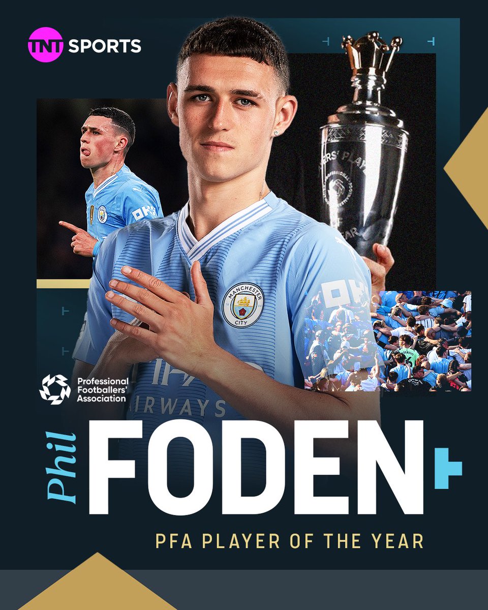 Phil Foden has been voted the PFA’s Player Of The Year for the first time 👏