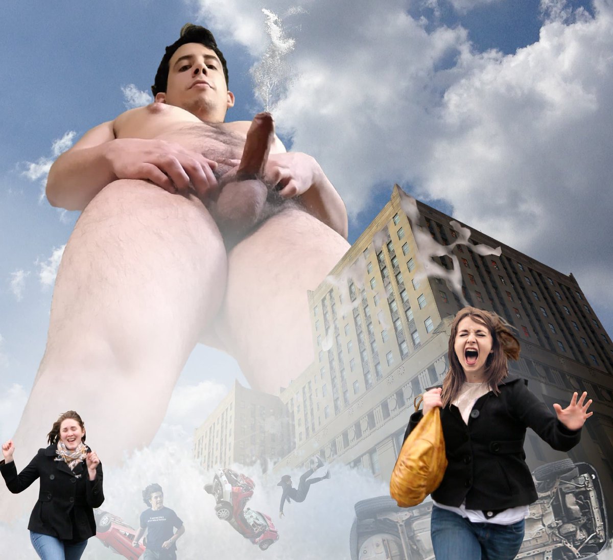 A fan made this for me a long time ago! I share it with you guys (:

#Sizetwitter #Giantmale #macrophilia #giantman #sizefetish