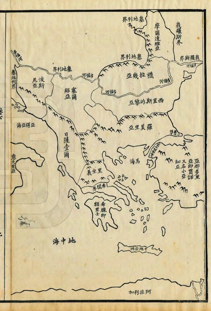 Κινεζικός χάρτης του 1849.