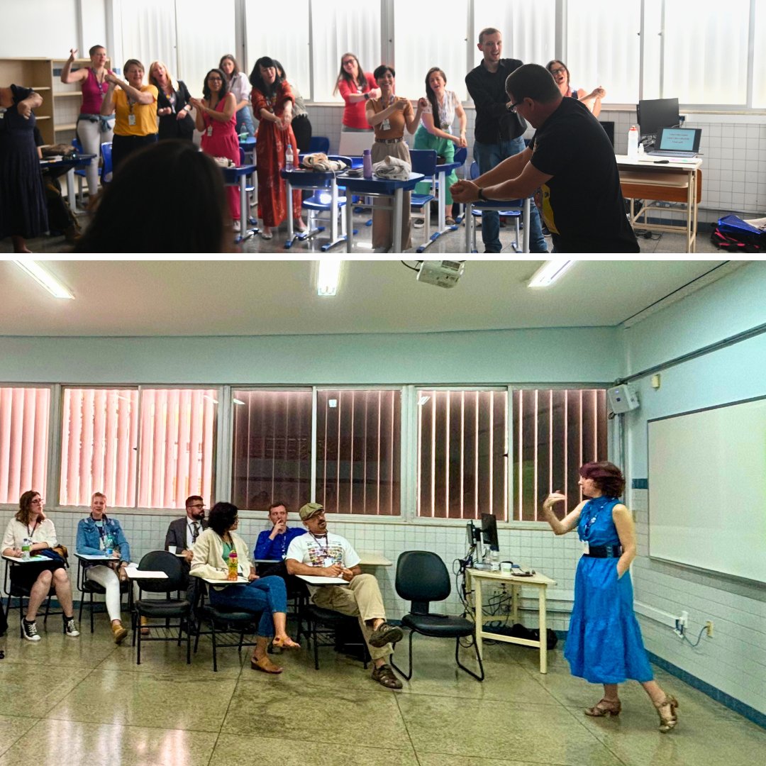 ELPrograms's tweet photo. Ten English Language Fellows from Central and South America gathered in Brazil for a mid-fellowship event filled with project sharing, presentations at #BrazilTESOL, and endless fun! They made time for delicious food and exploring amazing sites!
#ELFellow #ExchangeOurWorld https://t.co/DJahZKr5ly