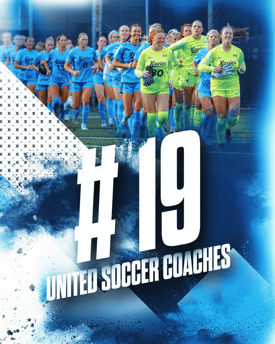 Xavier Women's Soccer (@xavierwsoc) on Twitter photo The Musketeers move into the <a href="/UnitedCoaches/">United Soccer Coaches</a> Top 25 after the first week of the season! The Musketeers move into the <a href="/UnitedCoaches/">United Soccer Coaches</a> Top 25 after the first week of the season!