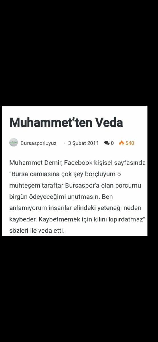 Gittiği gün çok üzülmüştük ama dönüşü muhteşem oldu.Cok büyük transfer 🐊🐊🐊 #Bursaspor