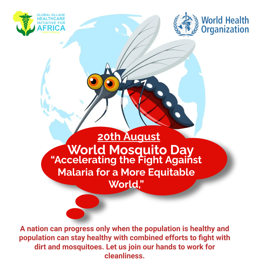 GhivAfrica's tweet image. On #WorldMosquitoDay, we reflect on the harm caused by mosquitoes, particularly through diseases like malaria. This year's theme, "Accelerating the Fight Against Malaria for a More Equitable World," calls for increased action. #EndMalaria #EquitableHealth