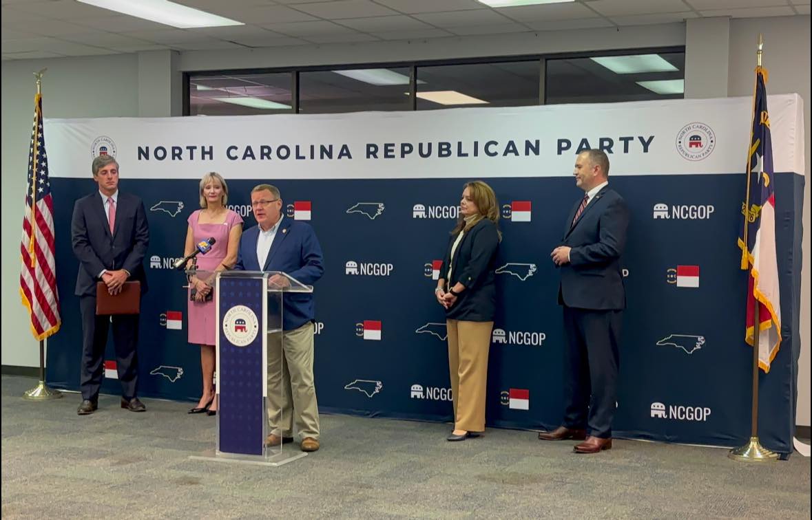 Today I joined fellow Republicans at the NCGOP headquarters to talk about the failed Biden/ Harris record.

Our country cannot afford four more years of failure, economic turmoil, open borders, and a world at war. #ncpol #ncga