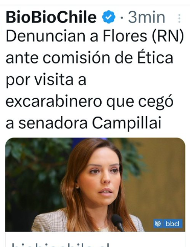 Iherreraa's tweet image. Gabriel Boric y Maite Orsini fueron al extranjero a visitar al asesino de Jaime Guzmán, y la comisión de ética no los sancionó.  Entonces porque la Comisión de Ética debería sancionar a Camila Flores por visitar al carabinero acusado de cegar a la Campillai?
