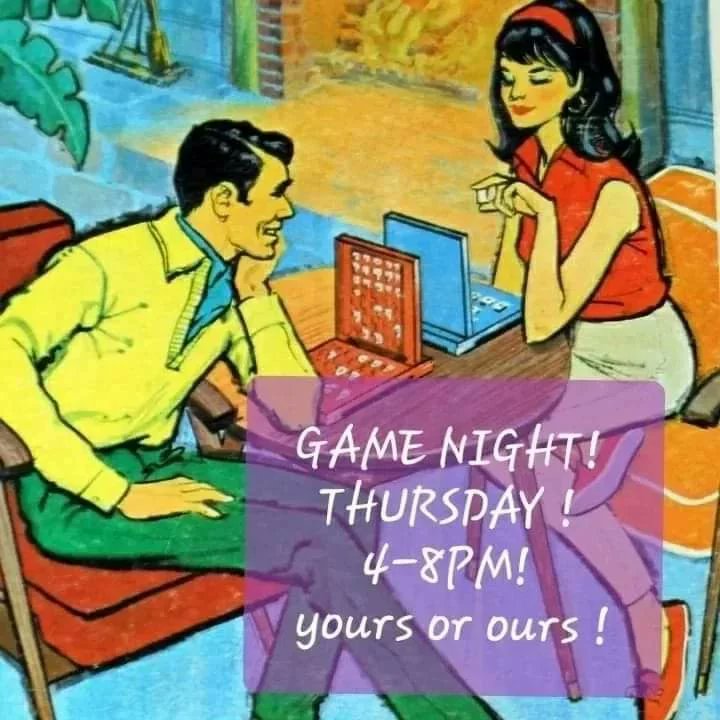 TramontaneCafe's tweet photo. Wednesday 7:30am till 9pm-ish 
It is our Vinyl Records Night starting 6pm ! 
Bring It, Wear it, Play it,  Share it!! 

Thursday 10am till 9pm-ish 
It is Game Night starting at 4pm! 
Bring it, Use ours, Play it, Share it !! 

Friday 10am till 4pm 
Such good Tram times ! https://t.co/KZog9kYZ4Z