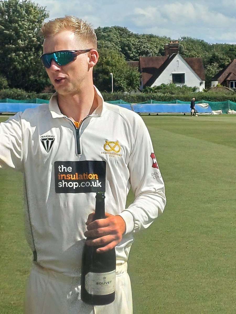 allansmith1@ntlworld (@allansmith1705) on Twitter photo <a href="/StaffsCCC/">Staffordshire CCC</a> Tom Brett enjoying the champagne after taking 12 wickets in Staffordshire's win over Buckinghamshire to clinch the NCCA Eastern Divsion 1 title at High Wycombe <a href="/StaffsCCC/">Staffordshire CCC</a> Tom Brett enjoying the champagne after taking 12 wickets in Staffordshire's win over Buckinghamshire to clinch the NCCA Eastern Divsion 1 title at High Wycombe