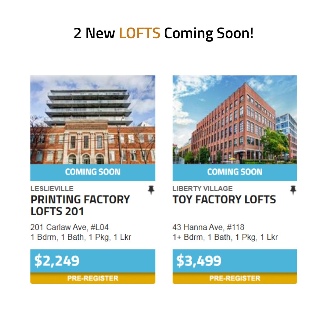 Toronto_LOFTS's tweet photo. New Coming Soon Loft Alert! ⁠

Click the link in bio and Pre-Register NOW for an Exclusive First Look.

#LoftLiving #ComingSoon #PreRegisterNow #TorontoLofts #TorontoRealtors #LoftApartment #DowntownLiving #MLS #TorontoRealEstate https://t.co/heyzxjR7iz