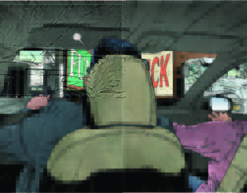 I love car chases! and if you can fit in a bit of humour, all the better!!

For this and much more, pick up the six part series of ...by Proxy @https://www.roguecomicsireland.com/roguestore