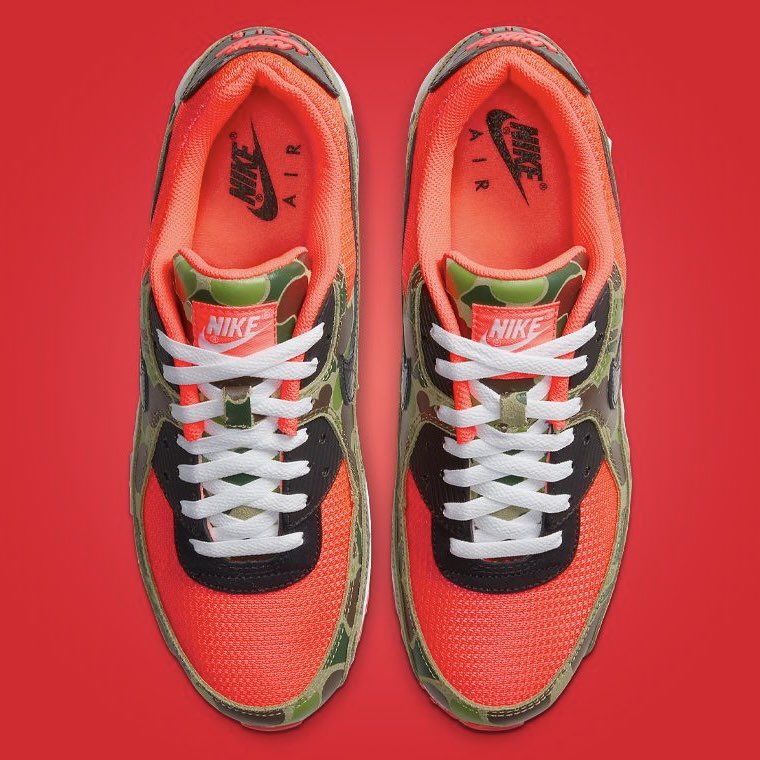 SoleRetriever's tweet image. DUCK SZN: The “Reverse Duck Camo” Nike Air Max 90 is set to return on September 19th 🦆

🗓️ September 19th
📝 CW6024-600
💵 $140