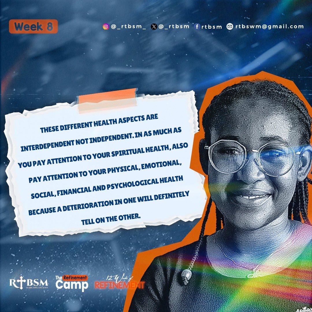 _RTBSM's tweet image. We can’t recover from week 8🔥
Here are Excerpts from Day 1🔥

Anticipating Week 9🔥
#refinementcamp #rtbsm #learnlovelivejesus