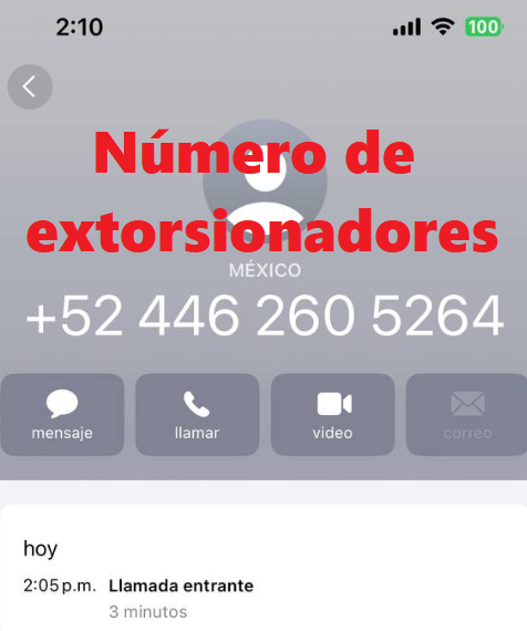 AlfaroGalan's tweet photo. #ALERTA

Por favor bloqueen y reporten este número +52 4462605264 por intentos de #EXTORSIÓN, donde el supuesto Ing. Alberto Zamora Gutiérrez, del área de Proyectos y Adquisiciones del @Gob_Puebla, amenaza con agresiones en los domicilios fiscales de los proveedores si no se realizan pagos para favorecer al Grupo Delta del CJNG.
#NoALaExtorsión #Seguridad #Puebla #México @FiscaliaPuebla @SSC_Pue @SSPGobPue @SSPCMexico