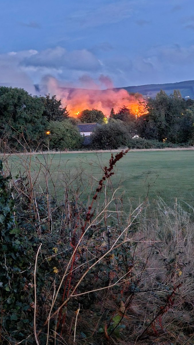 The Augustinian building in Ballyboden going up in flames. #ballyboden