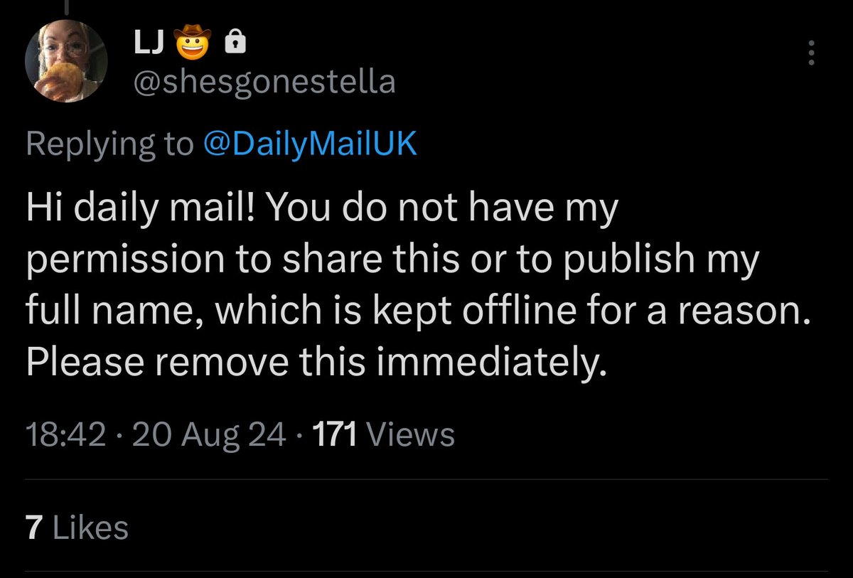 KullySK's tweet photo. @DailyMailUK Great to see some journalistic integrity @DailyMailUK . You don't have the OPs permission to share this. Get rid. https://t.co/nAtmaByQxE