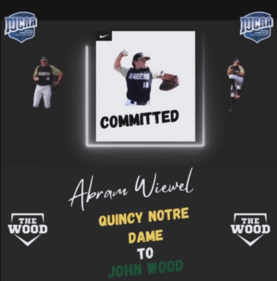 I would like to announce my commitment to John Wood Community College to continue my academic and athletic career! I would like to thank God for giving me the opportunity to play baseball. I want to thank my parents,coaches, and anyone else that has helped me in my journey for