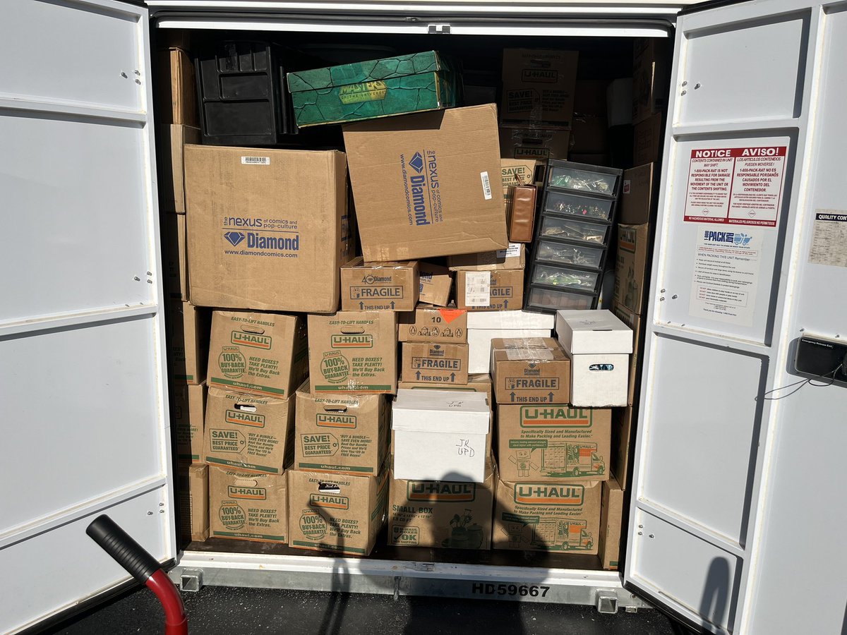 So they have Started Working on Our New Shop in Arizona! We are very Excited! POD #1 is Packed and already been picked Up! Working on POD #2! Stay Tuned! “Cosmic Comics”