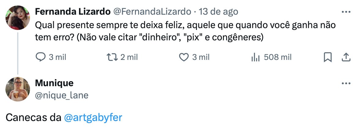 Bom demais ter vocês de clientes 😭😭😭😭