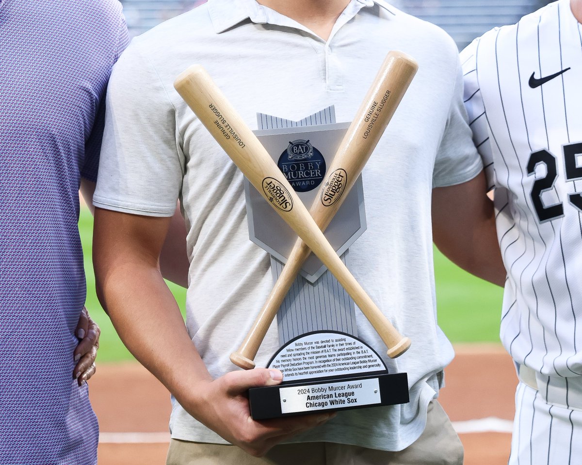 The Chicago @WhiteSox were honored last week with the Bobby Murcer Award from @BATCharity for the second straight year.

The award established in Murcer's memory honors the most generous teams in each league participating in the B.A.T. player payroll deduction program.
