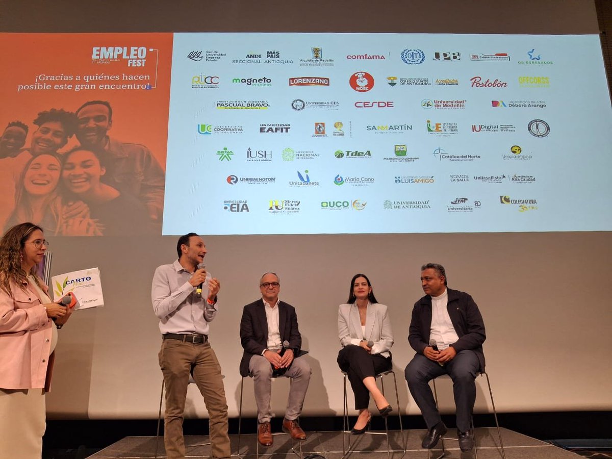 OITAndina's tweet photo. 📍#Hoy en Medellín la #OIT presente👉 #EmpleoFest con @ANDI_Antioquia, feria de empleo con oportunidades para tod@s🔝
Les invitamos a que nos👥️ visiten para conocer las ofertas de formación en cursos cortos #Senatic e inscribirse💪
¡Te Esperamos!🌐 Forum-@upbcolombia https://t.co/DOqw4ZFyHR
