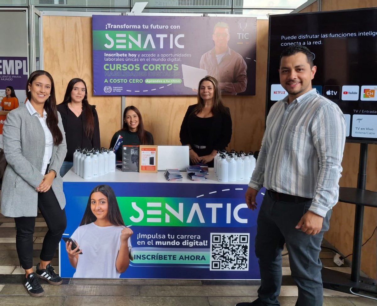 OITAndina's tweet photo. 📍#Hoy en Medellín la #OIT presente👉 #EmpleoFest con @ANDI_Antioquia, feria de empleo con oportunidades para tod@s🔝
Les invitamos a que nos👥️ visiten para conocer las ofertas de formación en cursos cortos #Senatic e inscribirse💪
¡Te Esperamos!🌐 Forum-@upbcolombia https://t.co/DOqw4ZFyHR