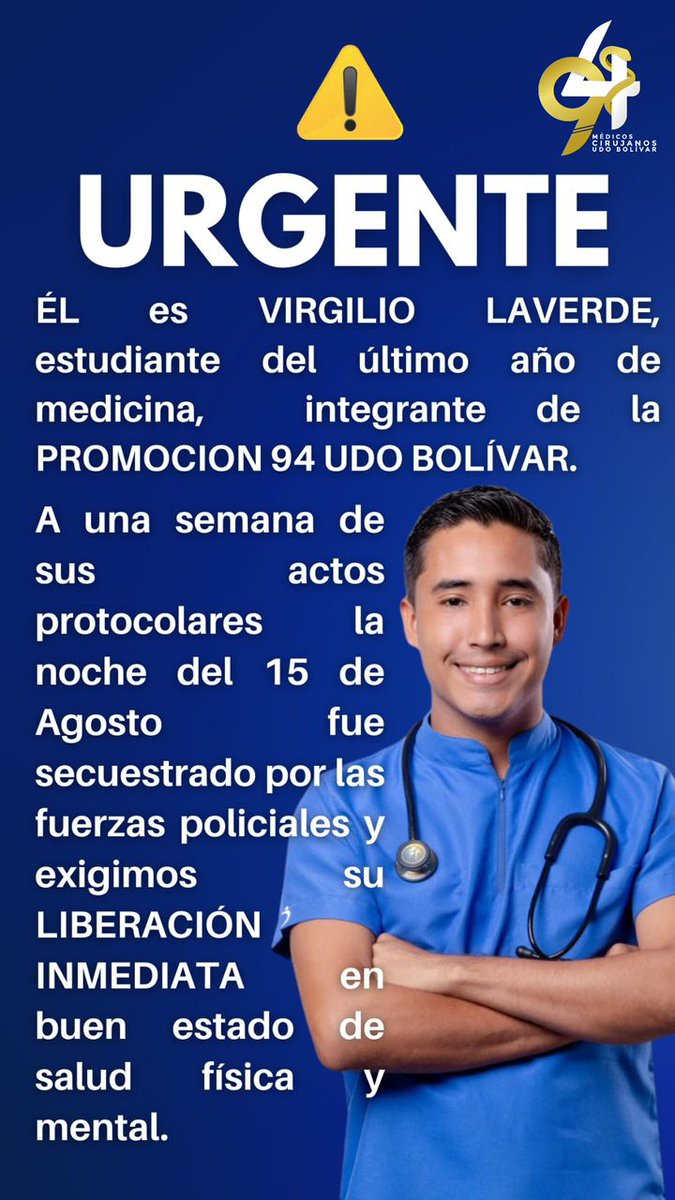 Está doliendo,no te imaginas cuánto💔
Te amo inmensamente hermano, lo sigues dando todo por tu país, por tu futuro. Pensar distinto, querer un país próspero y de oportunidades no esta mal, no es ningún delito.

#Liberenavirgilio