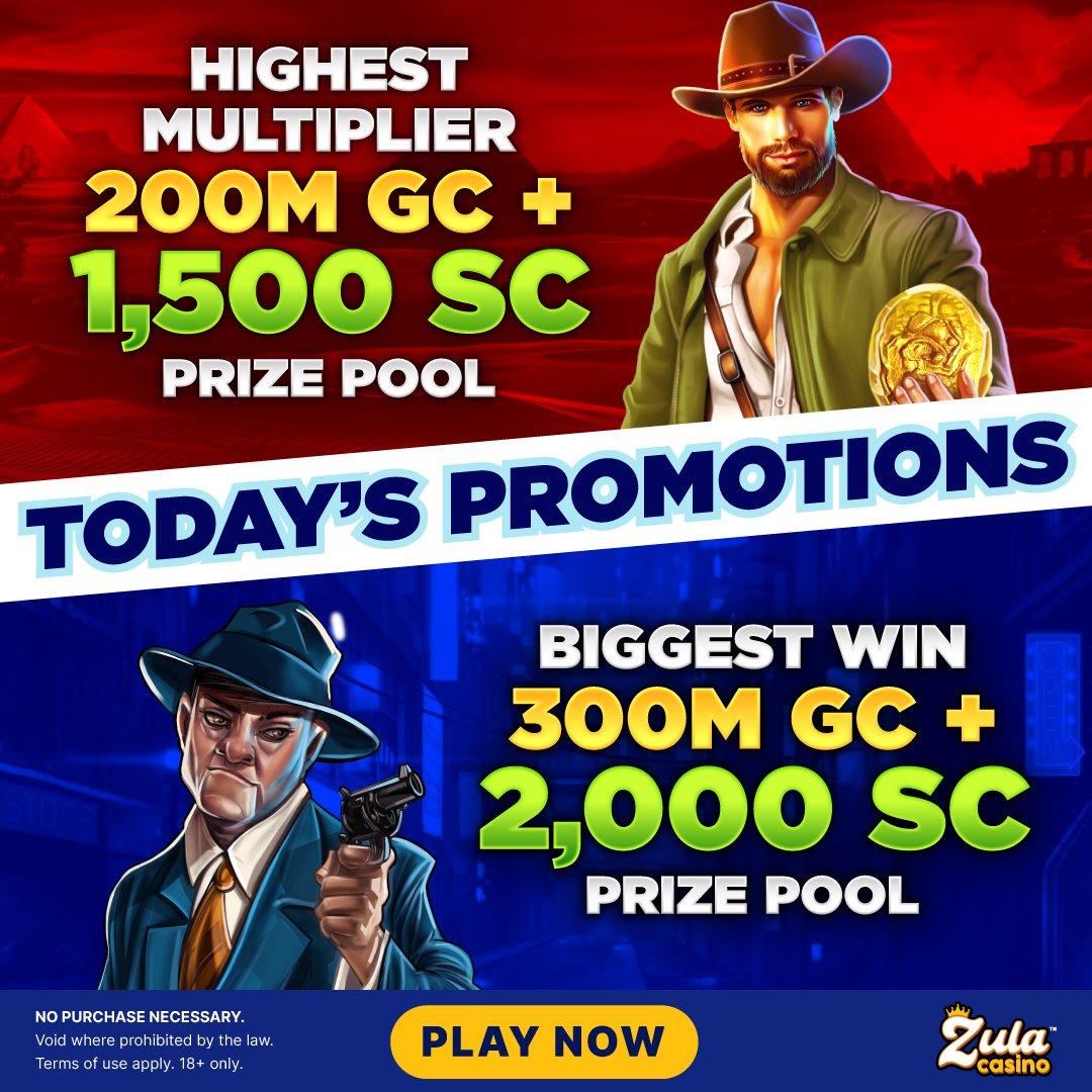 zula_casino's tweet photo. 💼 Channel Your Inner Boss in the Big Boss Day Category! 💼
Spin your way to one of the 5 Biggest Wins in the Big Boss Day Category for a chance to share the GC 300M + SC 2,000 Prize Pool!
The contest ends on August 21 at 11:59 AM EDT.
#ZulaCasino #sharpwits #sharpwit https://t.co/c8bcAFcJ5V