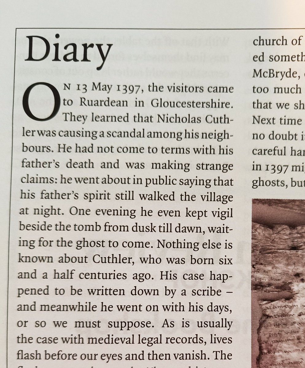 I've just read a very enjoyable <a href="/LRB/">London Review of Books</a> Diary by <a href="/tomlukejohnson/">Tom Johnson</a> Tattered mss., outlandish corbel stones, restless spirits and M.R.James.