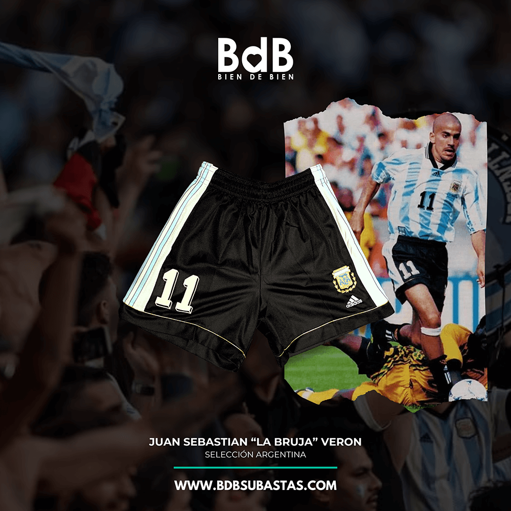 🔥Ideal para hinchas de Estudiantes¡Y también de la selección! No te pierdas esta increíble subasta:

Selección Argentina Match Issued de Juan Sebastián Verón, año 1998, 11 ¡Acá! bdbsubastas.com/subasta/argent… 

Tenés tiempo hasta el martes 27 de agosto #BrujitaVerón #BienDeBienSubastas