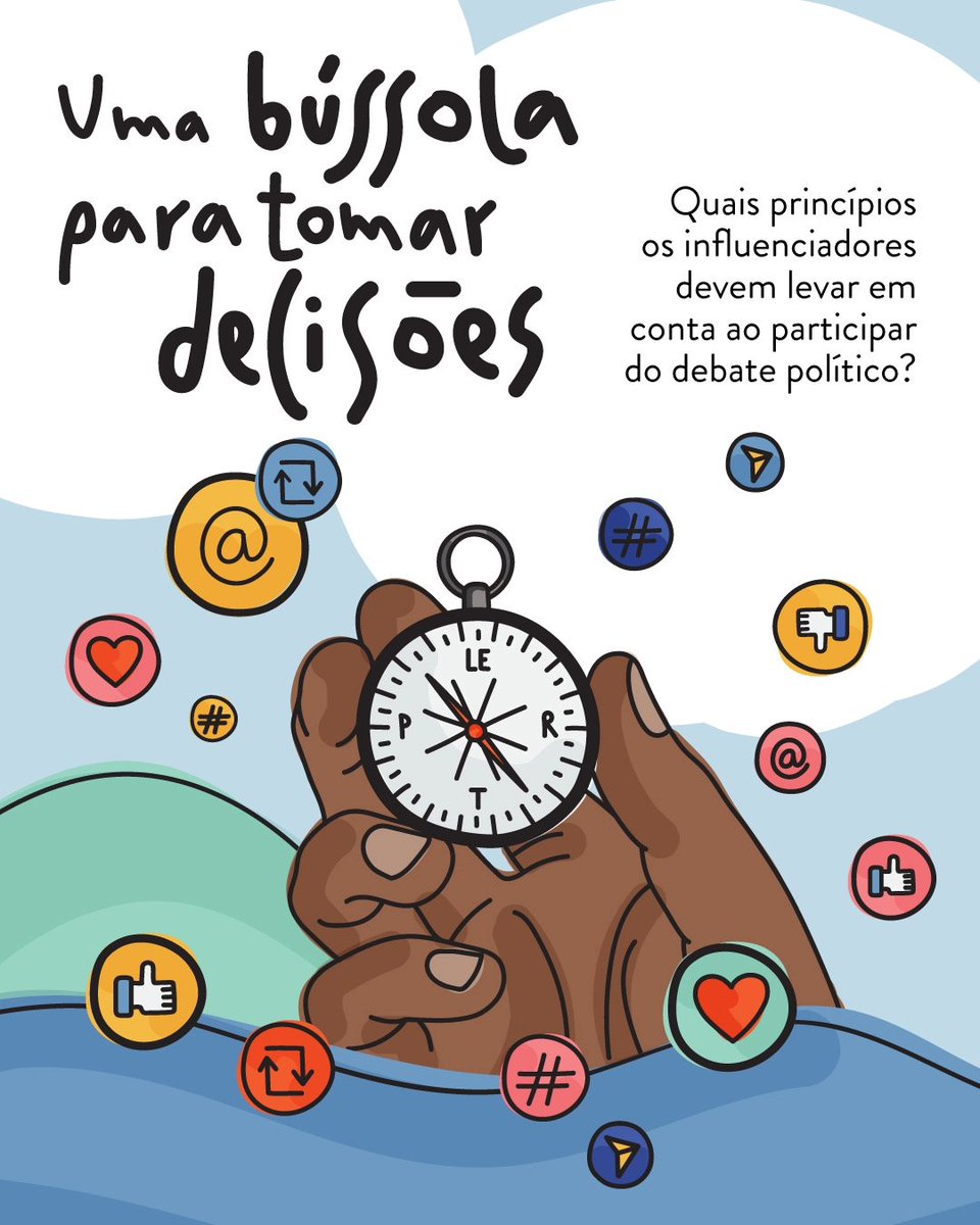Redes Cordiais (@redescordiais) on Twitter photo O nosso "Guia para influenciadores nas eleições", produzido em parceria com o <a href="/internetlabbr/">InternetLab</a> e o <a href="/YouTubeBrasil/">YouTube Brasil</a>, serve como um manual para orientar os influenciadores digitais durante o período eleitoral.
Segue o fio para saber quais princípios eles devem seguir 👇 O nosso "Guia para influenciadores nas eleições", produzido em parceria com o <a href="/internetlabbr/">InternetLab</a> e o <a href="/YouTubeBrasil/">YouTube Brasil</a>, serve como um manual para orientar os influenciadores digitais durante o período eleitoral.
Segue o fio para saber quais princípios eles devem seguir 👇