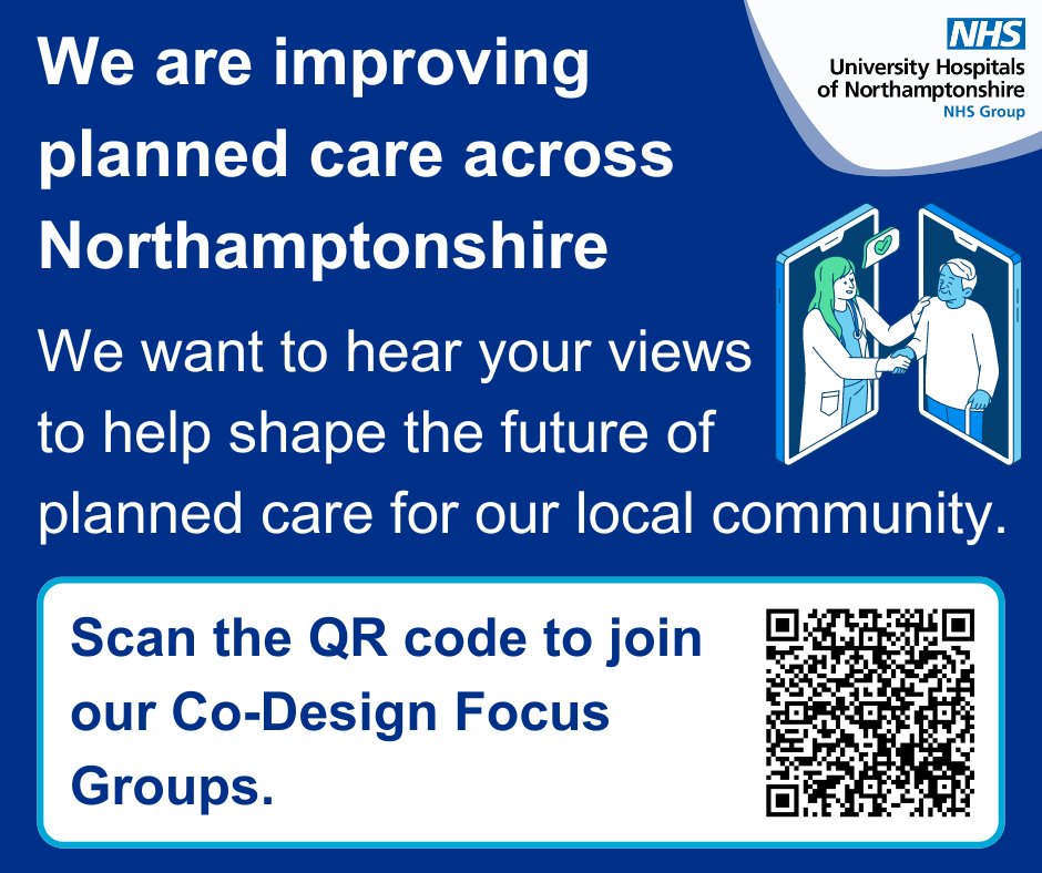 Join our virtual Co-Design Focus Group to have your say on how we can improve care for local people💬

➡️ 21 August, 12:00pm - 1:00pm

Sign up here - forms.office.com/e/1dmhK3UEyE