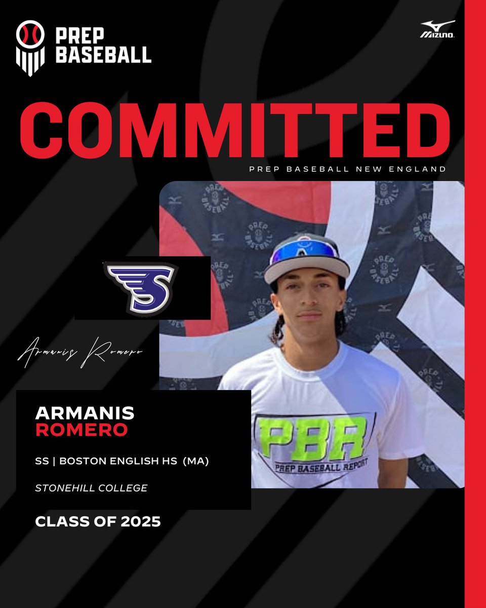 🚨 𝓝𝓮𝔀 𝓒𝓸𝓶𝓶𝓲𝓽𝓶𝓮𝓷𝓽 🚨

👏 Congratulations to <a href="/armanisromero_/">Armanis Romero</a> on his commitment to <a href="/StonehillBASE/">Stonehill Baseball</a>!

👤 loom.ly/-LsdFlw

#BeSeen #Committed