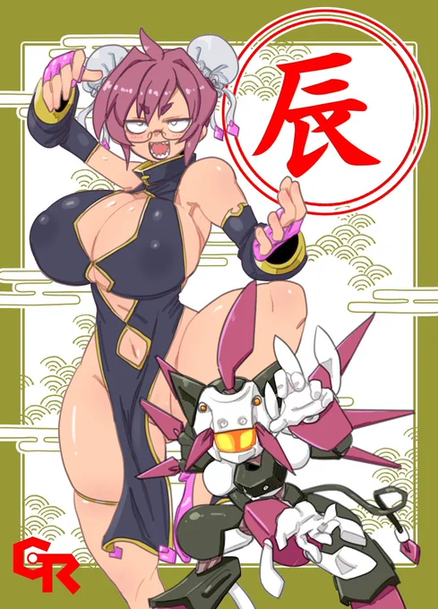 いいねされて思い出したけどチーパオっぽい何かを描いていました 