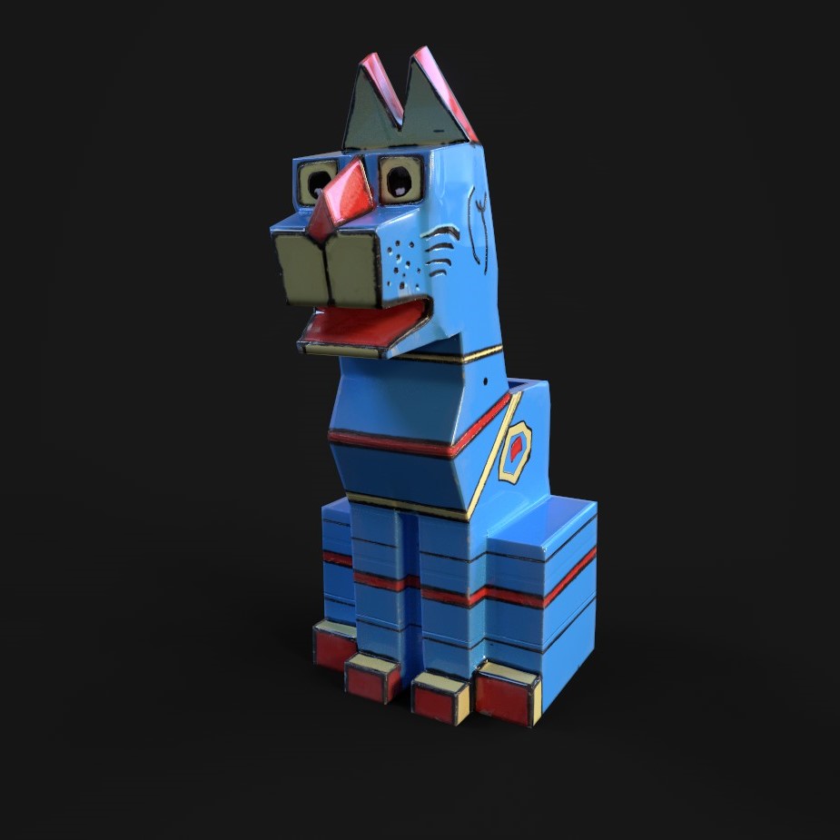 Exercising to Louis Wain: "Futurist Cat"  #substancepainter #blender