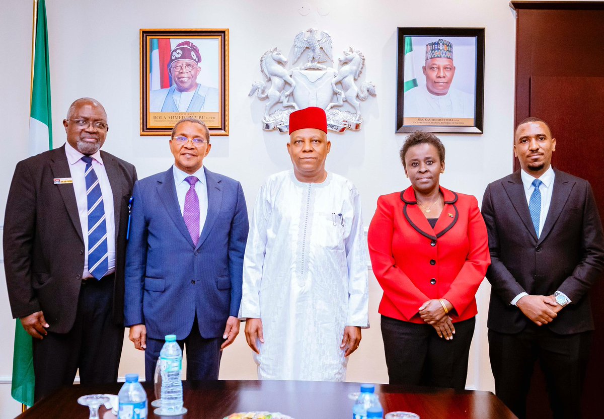 Senator Kashim Shettima (@officialsksm) on Twitter photo Vice President <a href="/KashimSM/">Kashim Shettima</a> has called for strengthened cooperation between Nigeria and Tanzania in shared aspirations for continental growth and unity.
This, he said, has become necessary since Nigeria shares historic ties with Tanzania, particularly in their roles as frontline Vice President <a href="/KashimSM/">Kashim Shettima</a> has called for strengthened cooperation between Nigeria and Tanzania in shared aspirations for continental growth and unity.
This, he said, has become necessary since Nigeria shares historic ties with Tanzania, particularly in their roles as frontline